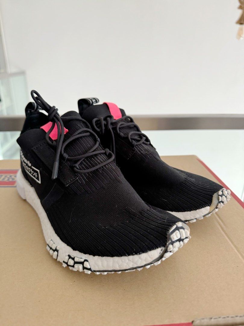 Adidas nmd racer pk core black & bluebird shop