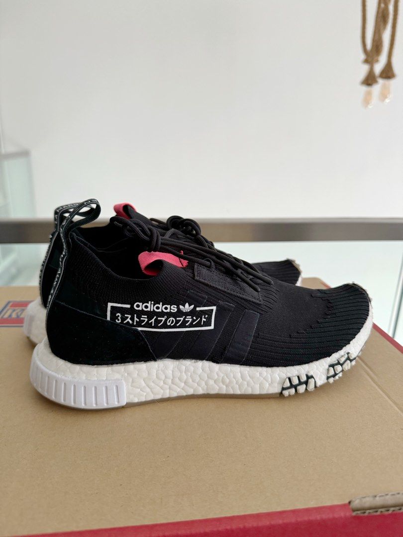 Adidas nmd racer pk core black & bluebird shop