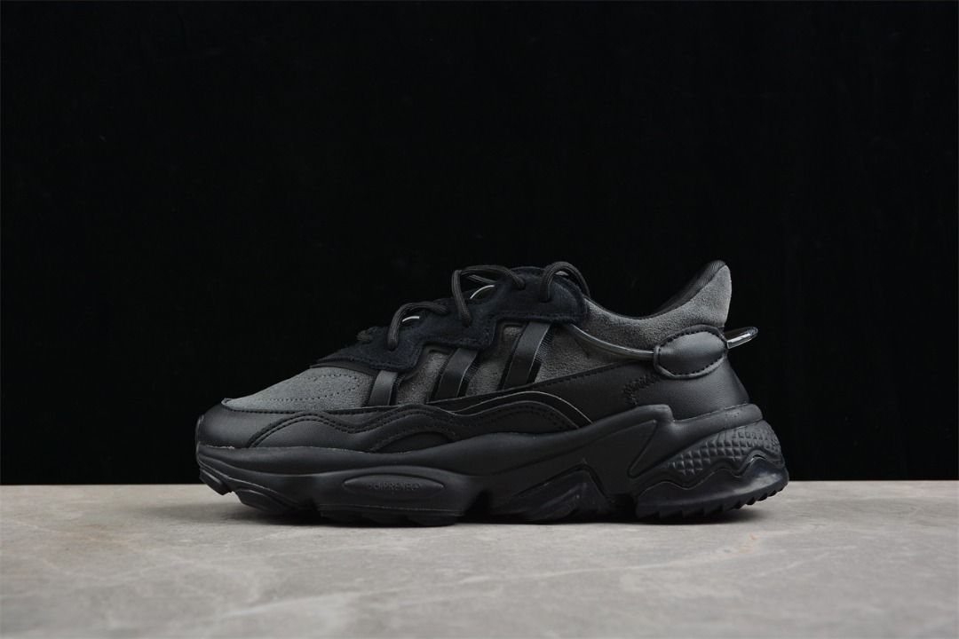 Adidas Ozweego Grey Double Black Shoes Euro 36 45 Men s Fashion Footwear Sneakers on Carousell