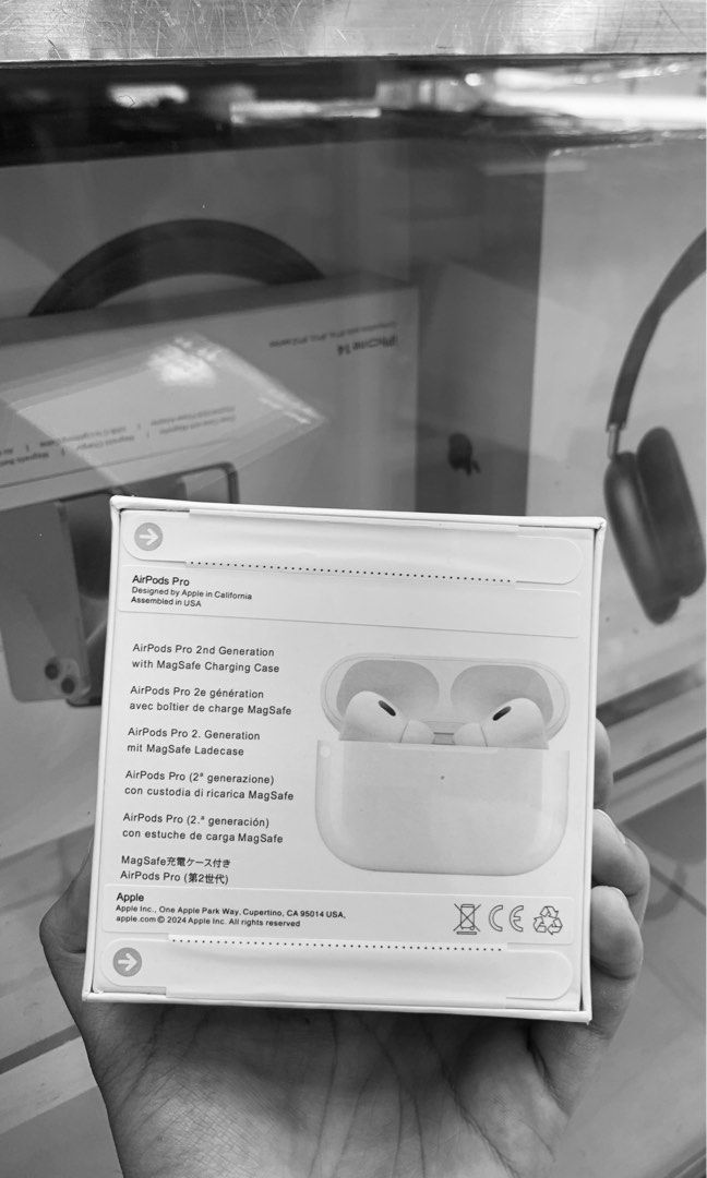 Airpods pro 2 with noise Active cancellation (Category: Headphones & Headsets) located in Manila. Submitted by laleeyah (Listing ID 1321475069, Image 2). Description: ON HAND AIRPODS PRO 2 🎧 📦COD (Same Day Delivery) or COP via LBC Inclusions: Paper bag, Box, Manual, Lightning to Type-C cable, extra buds tip, and Free Silicone Case Specs: ✅Spatial Audio ✅Siri Activated ✅Proximity Ear Sensor ✅Tap Sensor ✅Customizable Name ✅works with Find My ✅wit
