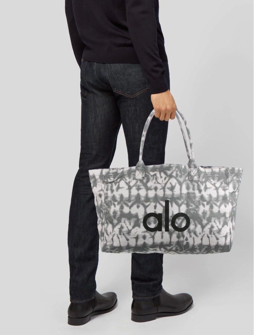 Alo Iconic Grey Tiedye Shopper Tote