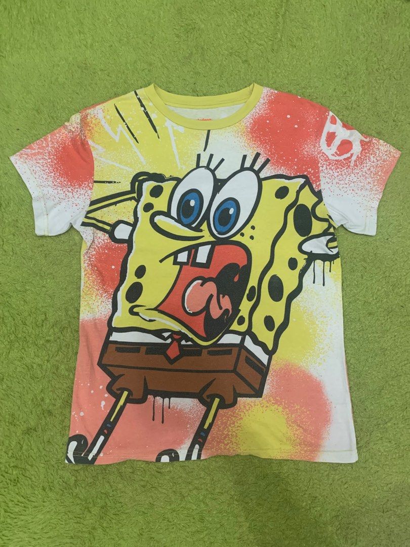 AOP SPONGEBOB OFFICIAL TAG NICKELODEON T-SHIRT