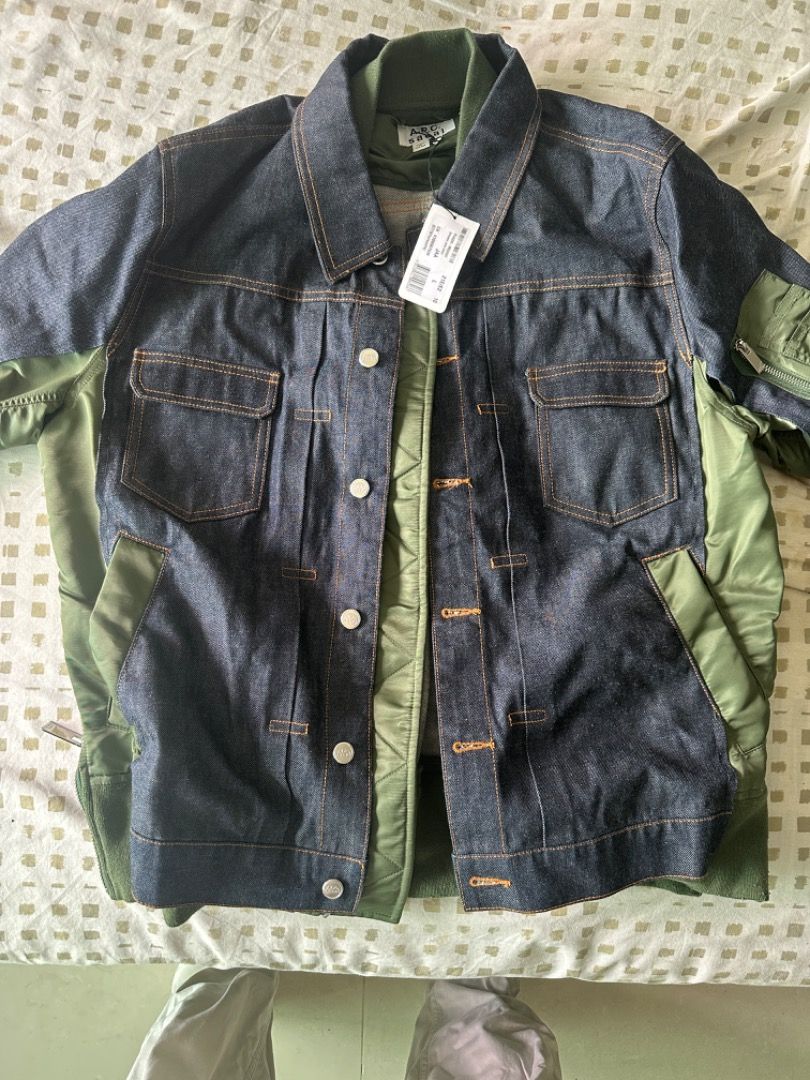 A.P.C Sacai Bomber Denim Jacket Eimi Size L