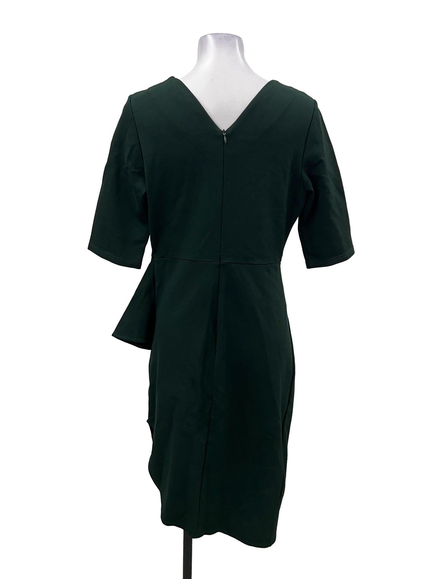 Emerald green peplum dress cheap
