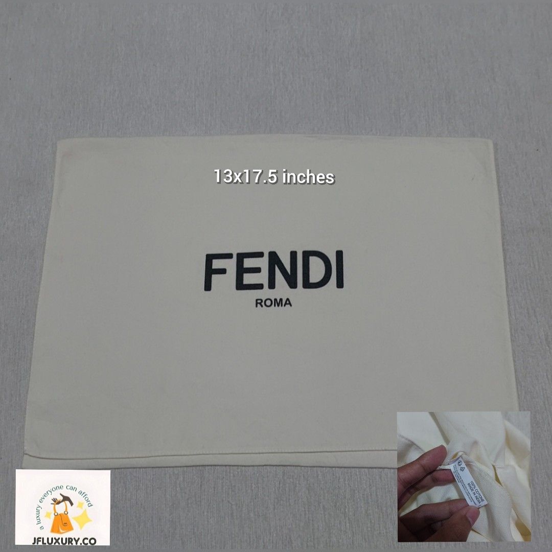 Authentic Fendi Flap dust bag 13x17.5 inches Luxury Bags Wallets on Carousell