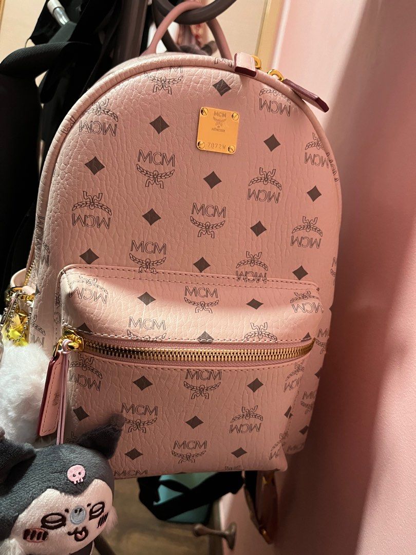 Powder pink mcm bag 2025