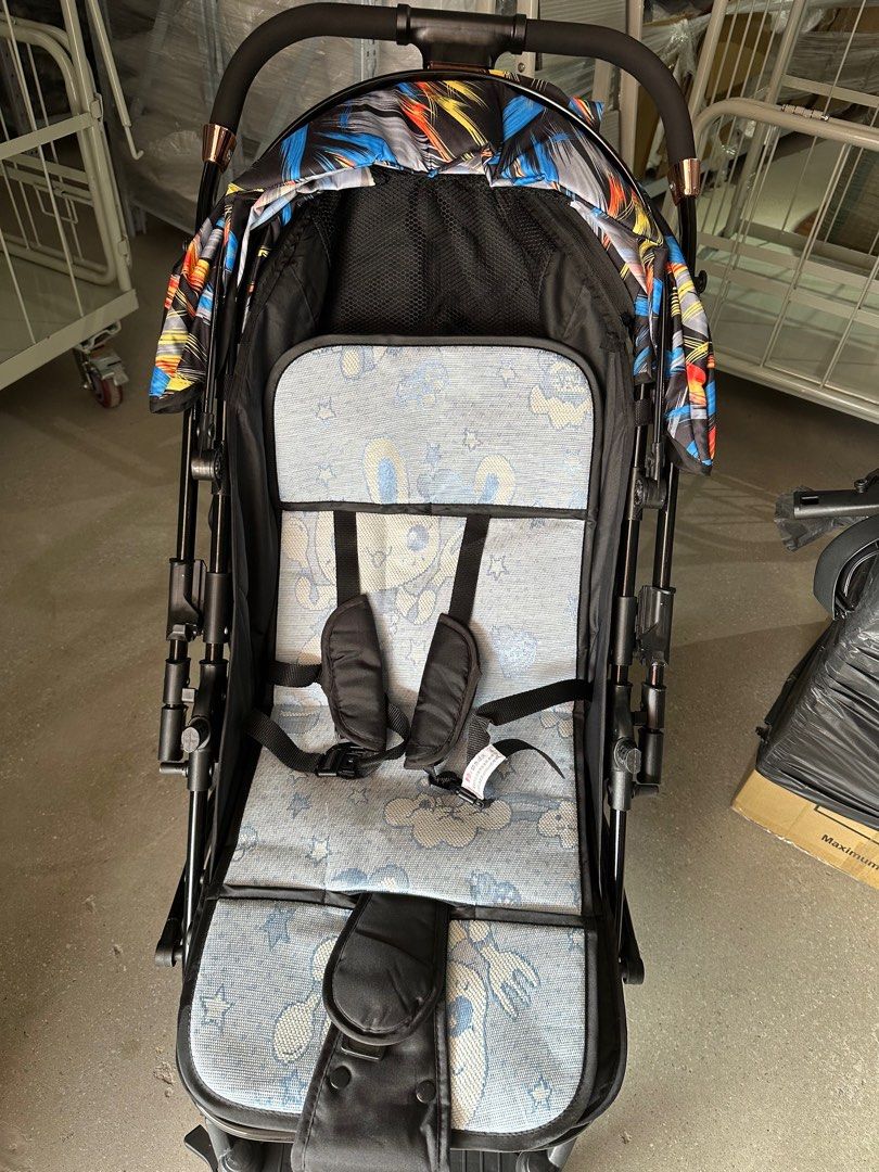 Baby Stroller Foldable Kids Travel Stroller Lightweight Compact Pram 2 Way Reversible Newborn Infant Baby Stroller