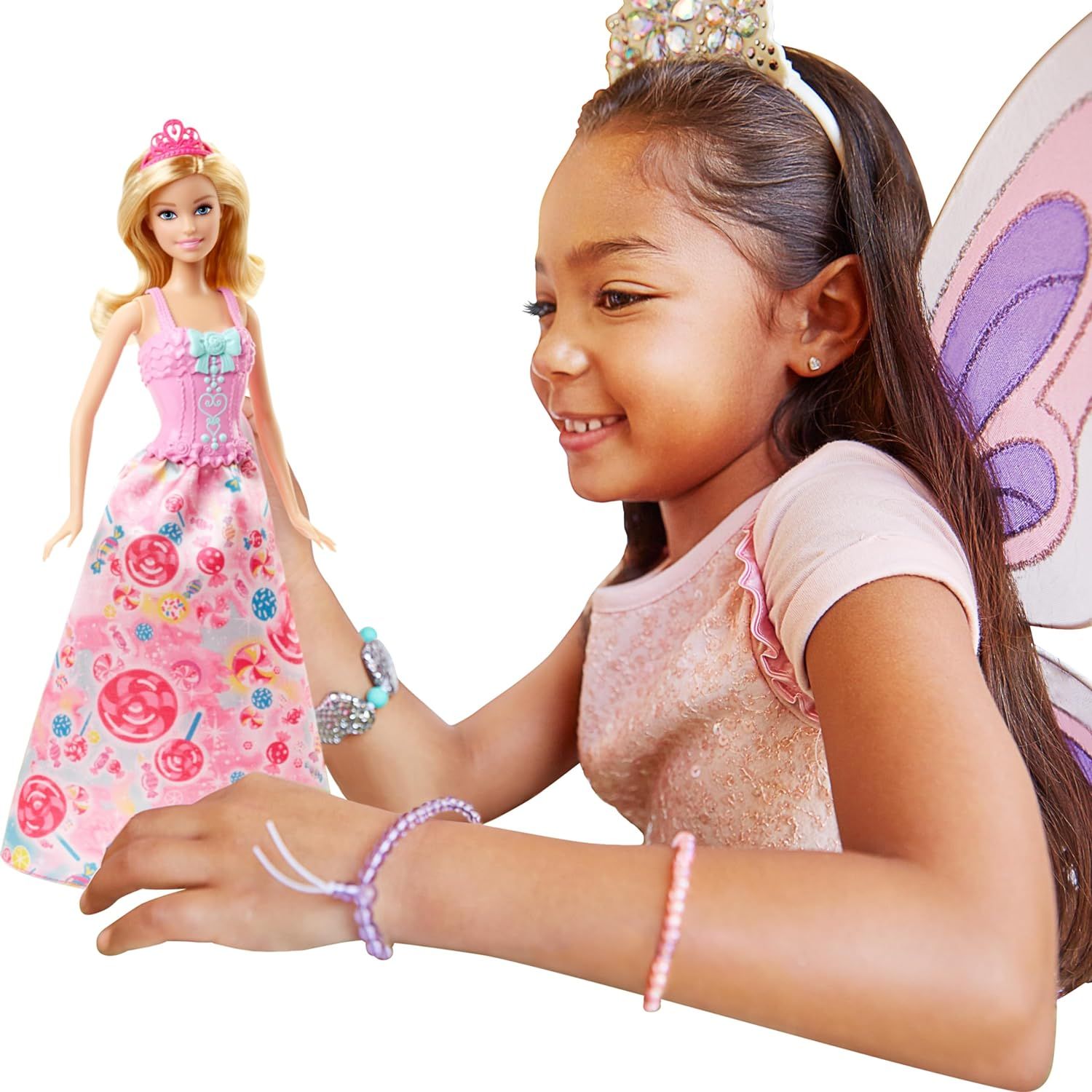 sachin and babi light blue dress Barbie A Fashion Fairytale: Glitterized Fashions Game