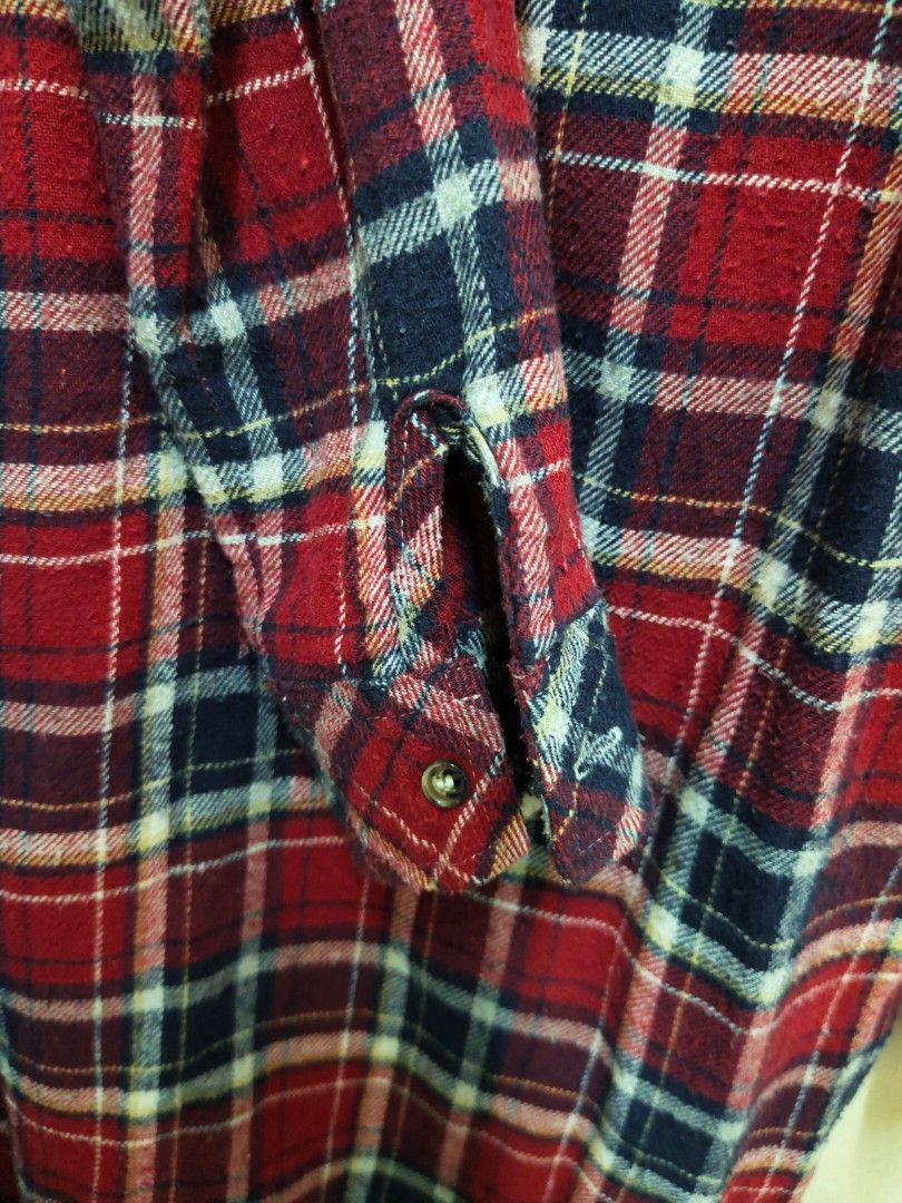 Blouse flanel Women s Fashion Tops Blouses on Carousell