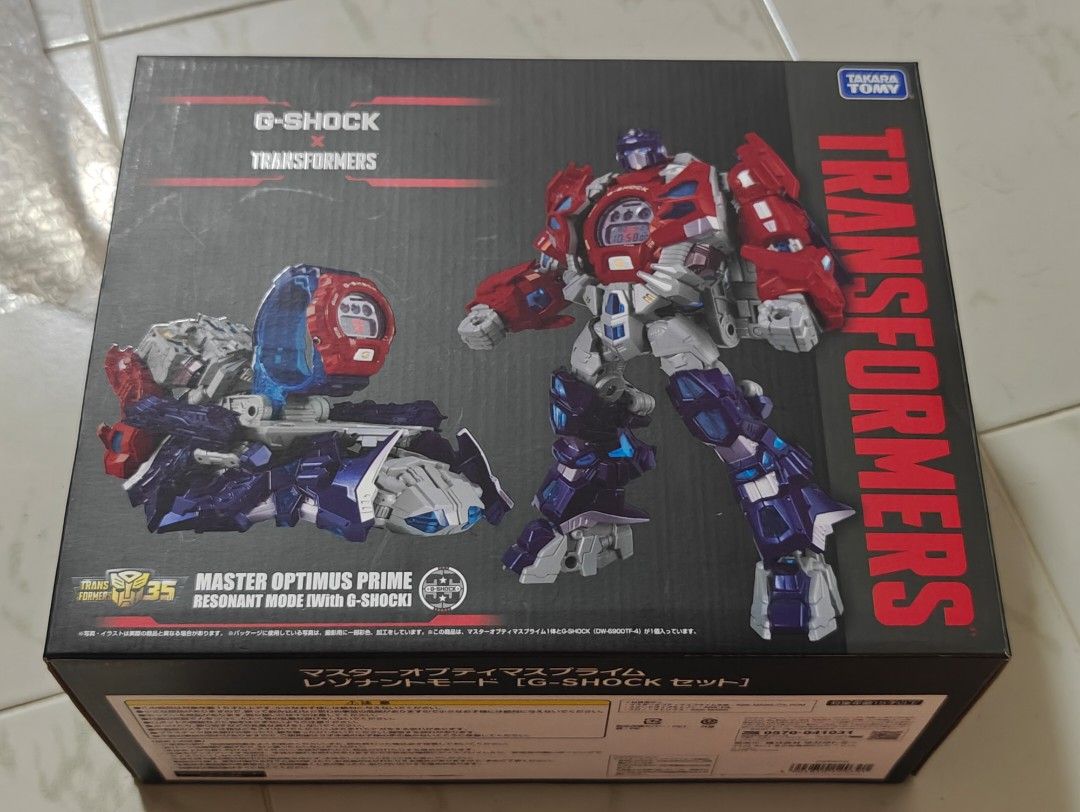 Casio G SHOCK x Takara Tomy Transformers Optimus Prime Collaboration Watch DW6900TF SET