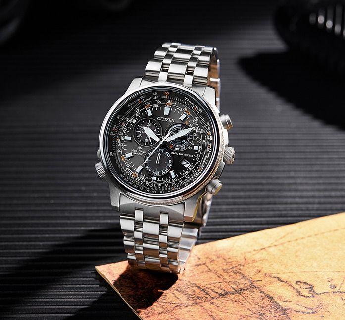 Citizen ProMaster Sky CB5861 59E Black Analog Perpetual Calendar Sapphire Glass Chronograph Men s Watch Men s Fashion Watches Accessories Watches on Carousell