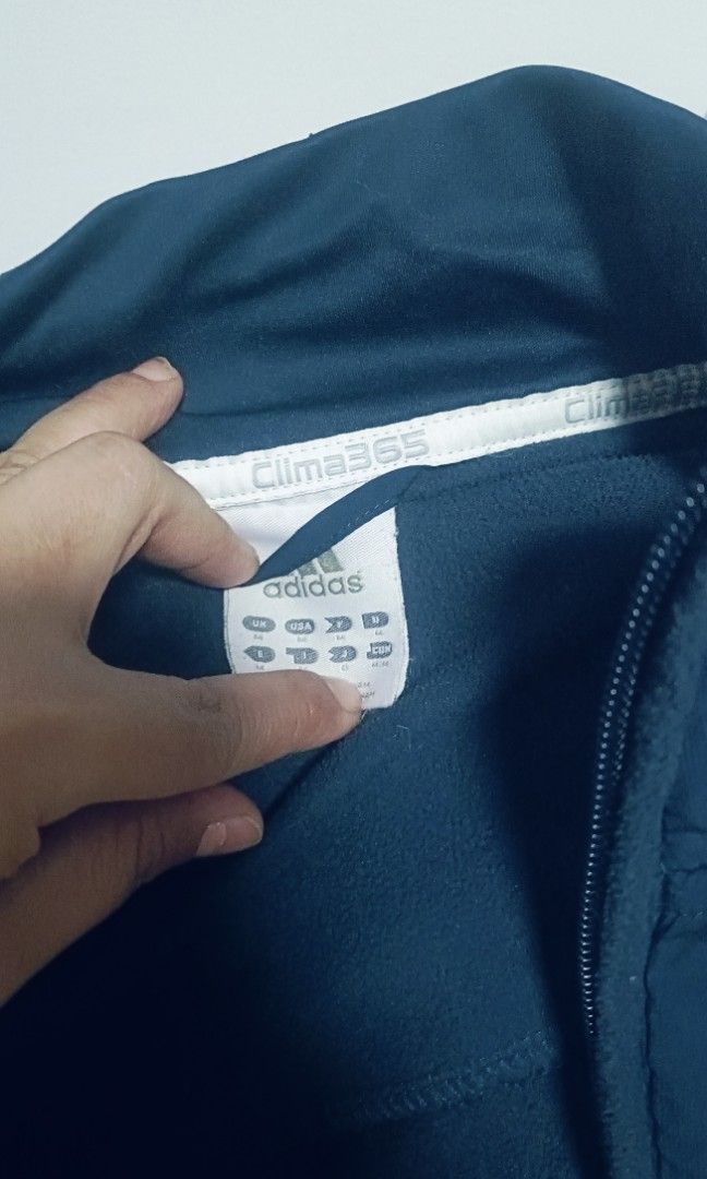 Climawarm Adidas Jacket (Category: Coats, Jackets and Outerwear) located in Manila. Submitted by fnicolas (Listing ID 1321388658, Image 3). Description: 19 inches shoulder to shoulder length 29 inches shoulder to waist used please see flaws in the photo needs Laba authenticy not guaranteed but bought in Japan.