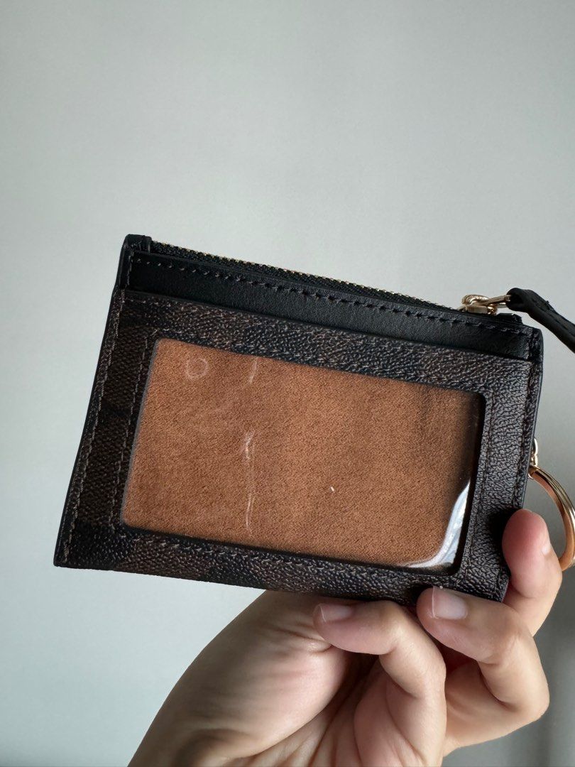 Coach Signature PVC Mini Skinny ID Case, Women's Fashion, Bags ...