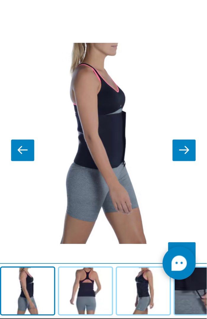 Domyos Cardio Fitness Sauna Belt in Black Sports Equipment Exercise Fitness Toning Stretching Accessories on Carousell