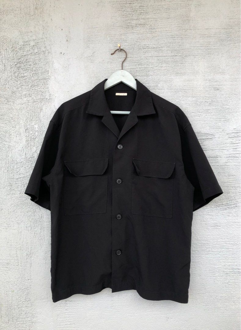 トップス KAJA OPEN COLLAR S/S WA-RK SHIRT BLACK 2 KAJA OPEN COLLAR S/S WA-RK SHIRT BLACK 2 - メルカリ
