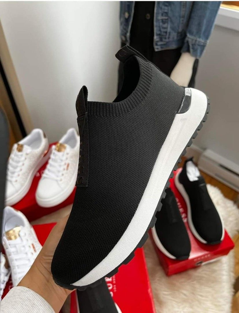Guess Slip On Sneakers 7 Women s Fashion Footwear Sneakers on Carousell