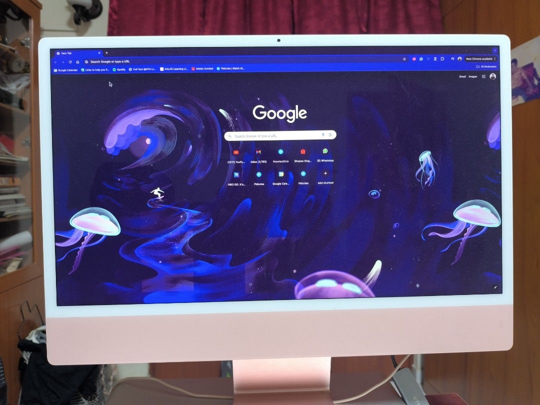 iMac 24インチパープル M1チップ＋Magic Trackpad ブラック iMac 24