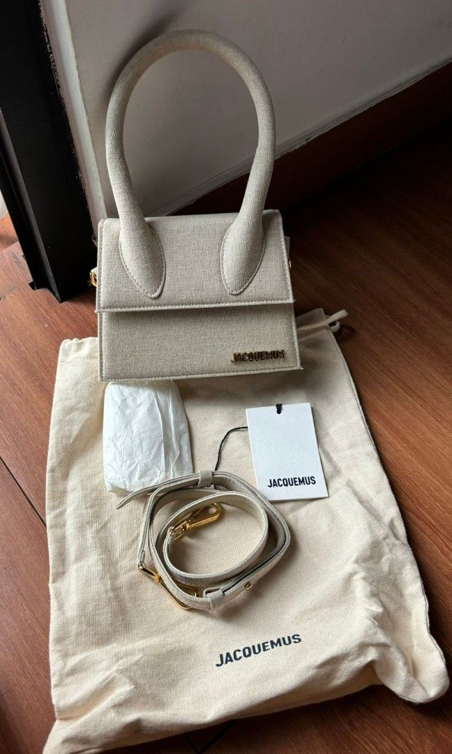 Jacquemus le chiquito moyen linen clearance