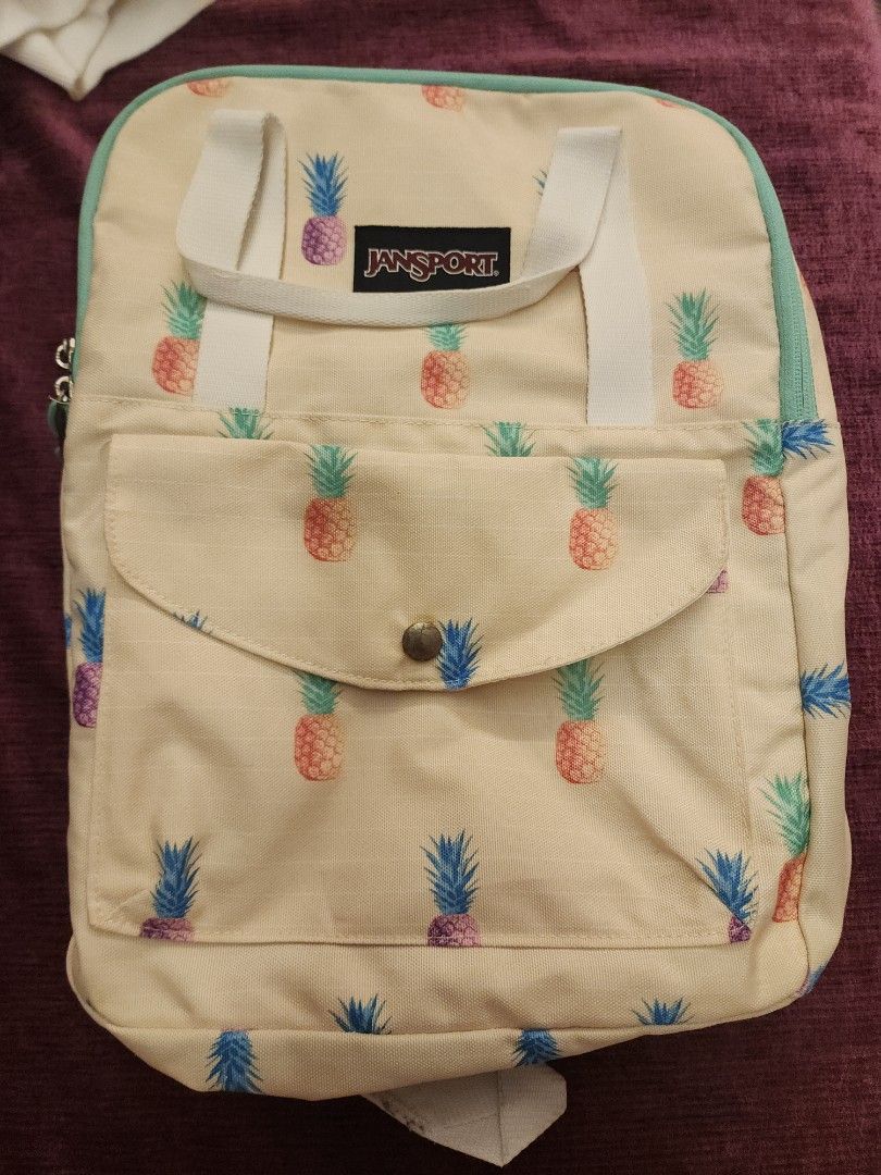 Jansport Pineapple Backpack Women s Fashion Bags Wallets Backpacks on Carousell
