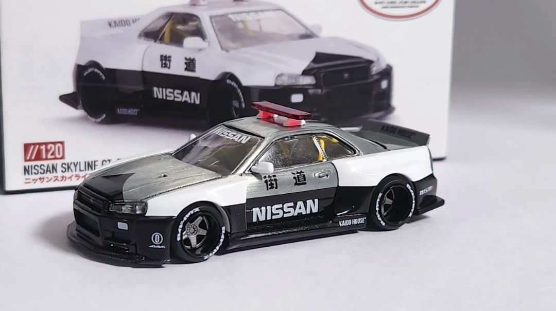Chase] 1/64 Kaido House x Mini GT Nissan Skyline GT-R (R34) Kaido