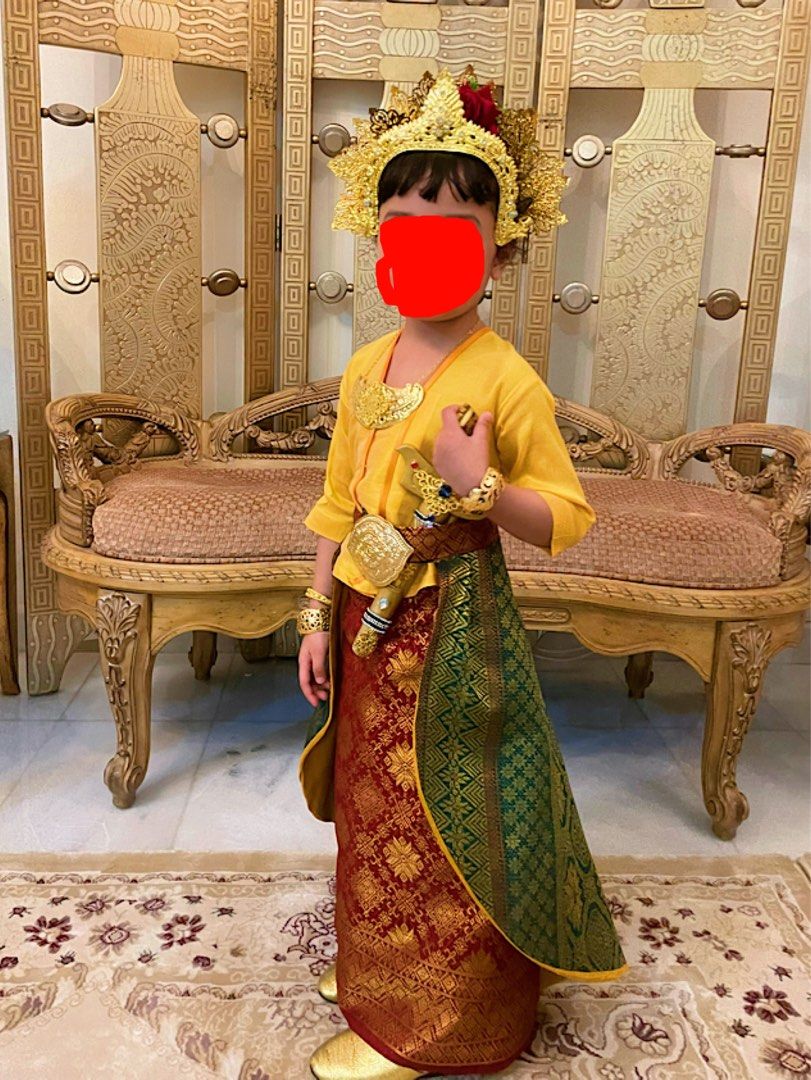 Kid s Malay Traditional Costume merdeka Custom made Tailor Made Malay Princess Queen Songket kebaya baju tradisional kanak kanak puteri melayu cik siti wan kembang 4y girl perempuan merdeka hari keban...