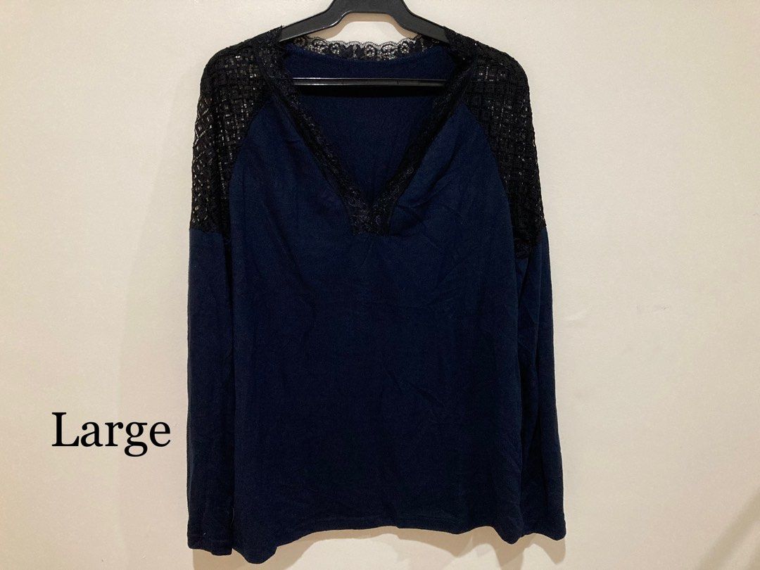 Laced Navyblue Longsleeves (Category: Longsleeves) located in Paranaque City. Submitted by expectmore.payless (Listing ID 1321370675, Image 2). Description: .
