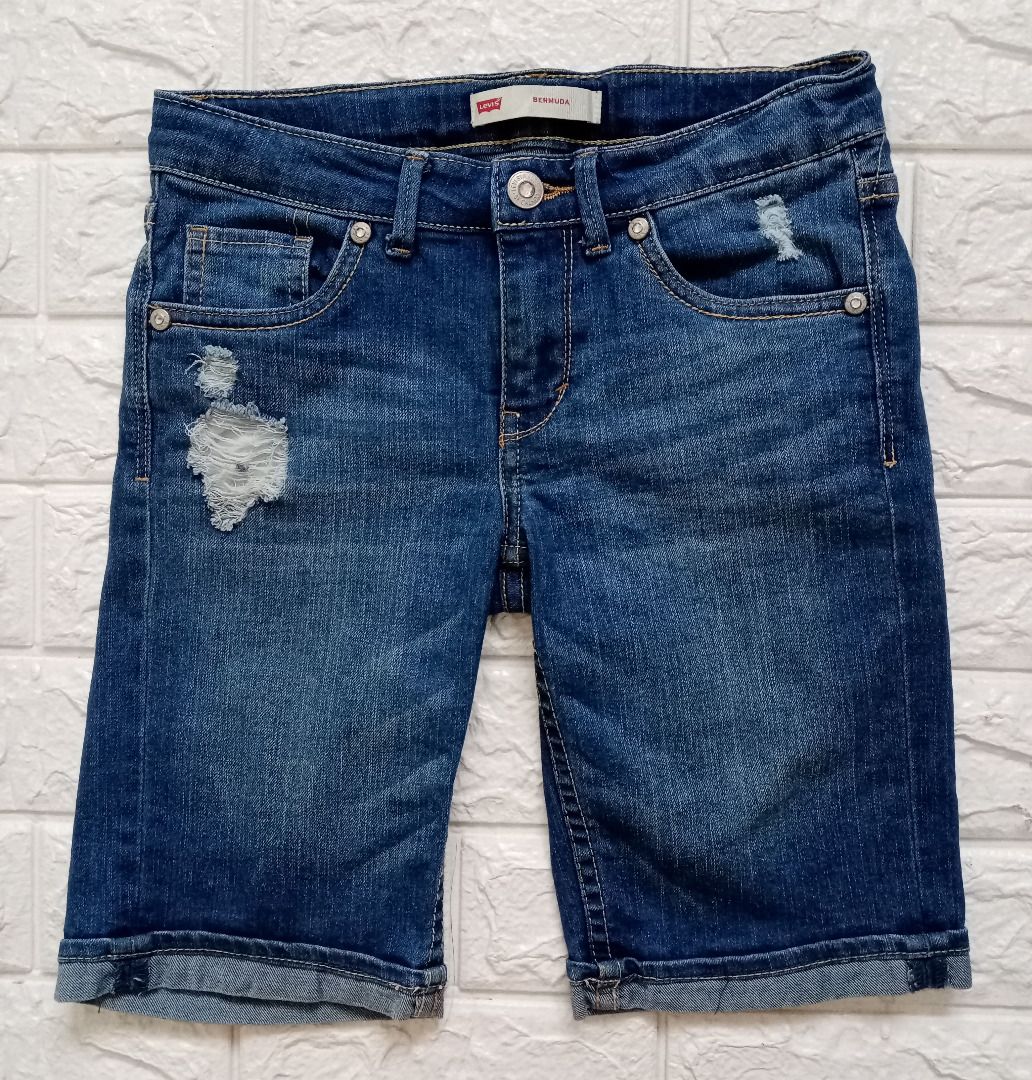 Levi s Authentic Denim Capri Pants for Girls Kids or Teens Waistline fits 22 to 23 inch Babies Kids Babies Kids Fashion on Carousell