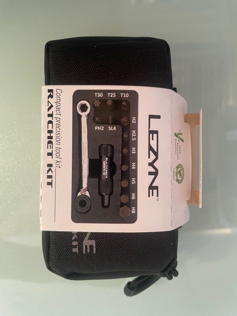 LEZYNE Ratchet Kit (Category: Bicycles) located in Taguig. Submitted by ridegravel94333 (Listing ID 1321452657, Image 1). Description: LEZYNE RATCHET KIT 1750.00 A durable and compact chrome-plated ratchet tool designed for on-the-go use, the Ratchet Kit is perfect for making adjustments, whether that’s in your hotel room before race day or at home at your workbench. The fine-tooth ratchet mechanism offers speedy engagement for quick adjustments 