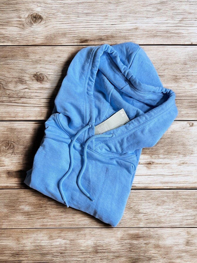 Light Blue Sleeveless Hoodie H M Women s Fashion Tops Others Tops on Carousell