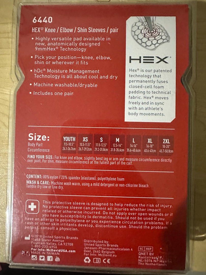 McDavid Protective Sleeves (Category: Braces, Support & Protection) located in Mandaluyong City. Submitted by deperaltaerikaaira (Listing ID 1321463716, Image 2). Description: McDavid Protective Sleeves for Knee or Elbow Size: XL.