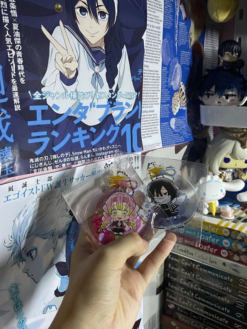 Mitsuri and Obanai Acrylic Chain (Category: Character Goods) located in Cavite. Submitted by kamynshop23 (Listing ID 1321477154, Image 1). Description: 150 each .