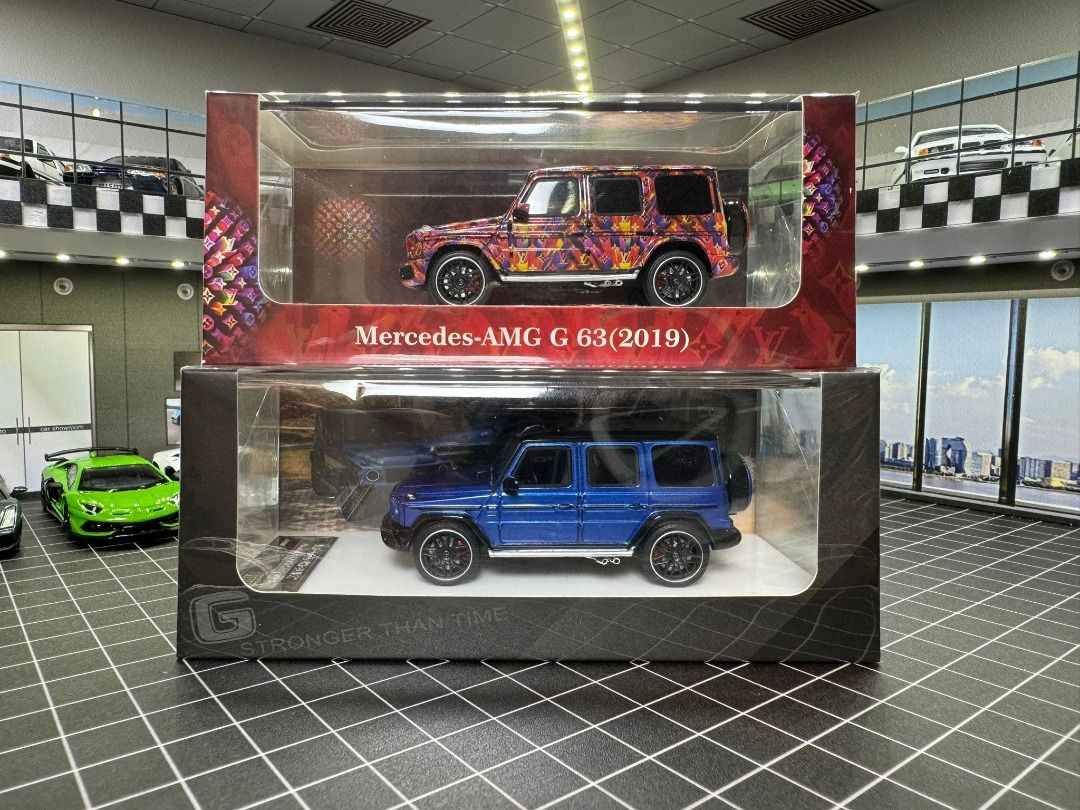 メルセデスベンツMOTORHELIX メルセデス・AMG G63 1/64 Motorhelix 1:64 Mercedes-Benz AMG G63 LV Livery / Blue, Hobbies