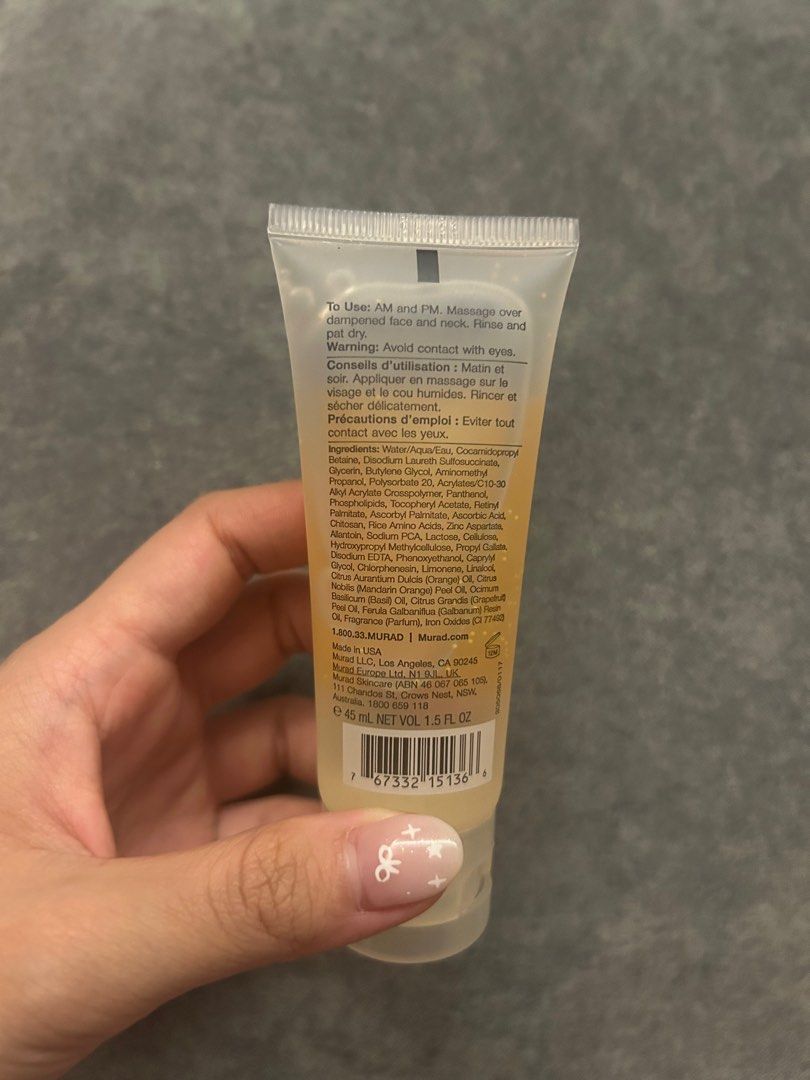 Murad Essential Vitamin C Cleanser, Beauty & Personal Care, Face, Face Care  Products on Carousell
