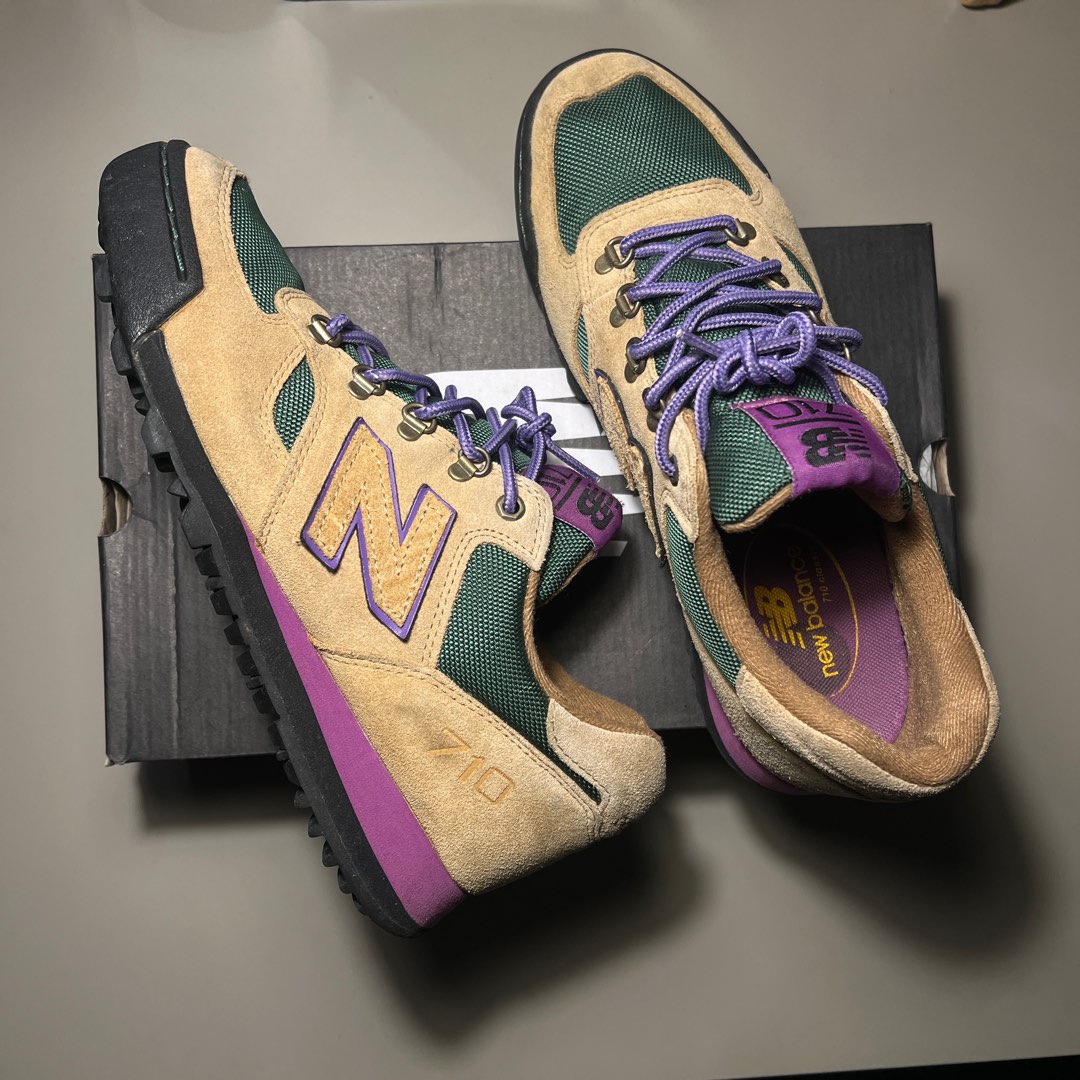 New Balance Classic seri 710 Low Outdoor Warna Hazelnut Green Fesyen Pria Sepatu Sneakers di Carousell