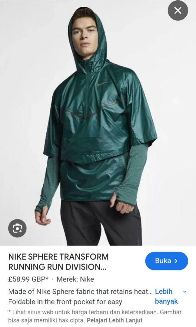 NIKE SPHERE TRANSFORM RUNNING Size M p ld 69 50cm Fesyen Pria Pakaian Atasan di Carousell