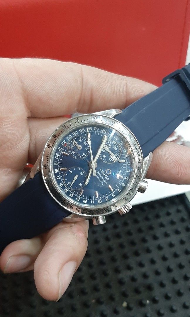 Omega reduced triple date blue dial (Category: Luxury Watches) located in Cagayan de Oro. Submitted by purelion.ff7d09 (Listing ID 1321412312, Image 3). Description: .