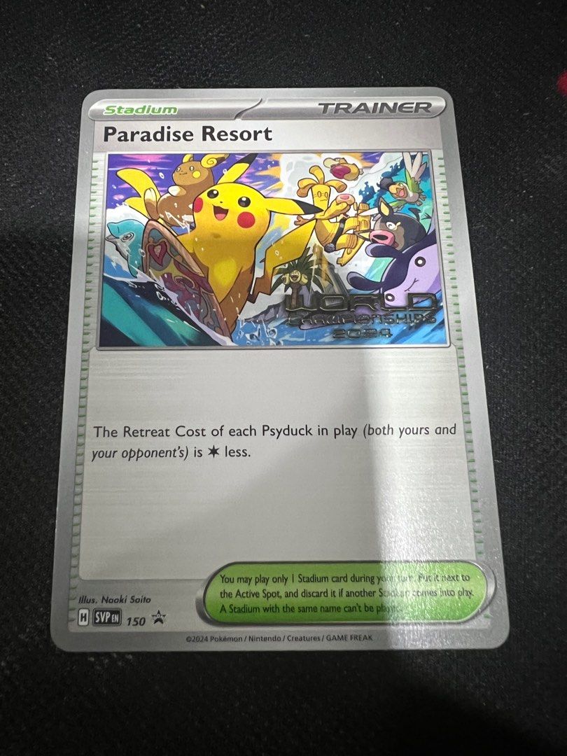 Pokemon World Championship 2024 Paradise Resort SVP 150 Hawaii Promo Card  #10, Hobbies & Toys, Collectibles & Memorabilia, Fan Merchandise on  Carousell