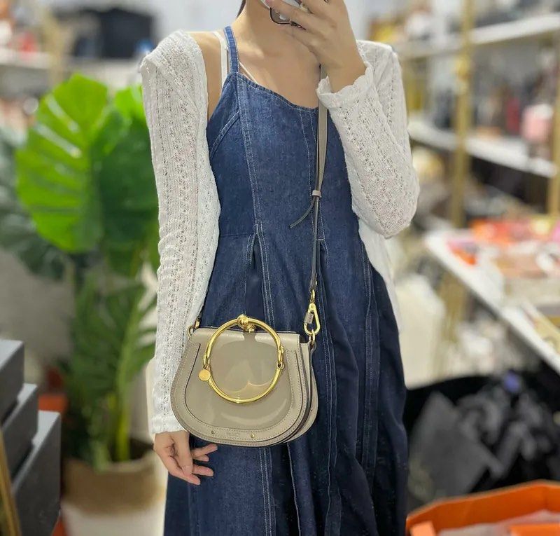 Pre order CHLOE Nile Bracelet Bag Beige Gold Women s Fashion Bags Wallets Cross body Bags on Carousell