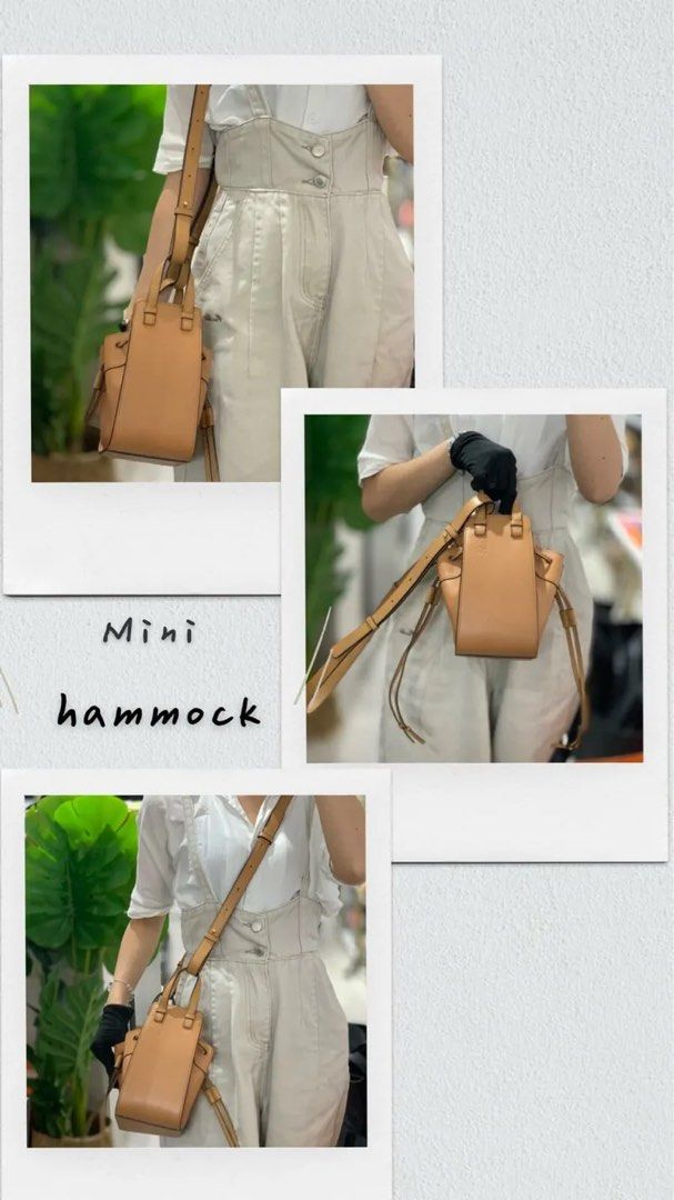 Pre order LOEWE Mini Hammock Light Caramel Gold