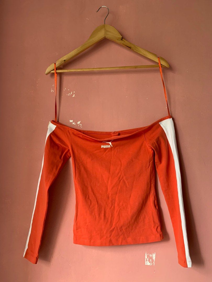 Puma Off Shoulder Top Women s Fashion Tops Others Tops on Carousell