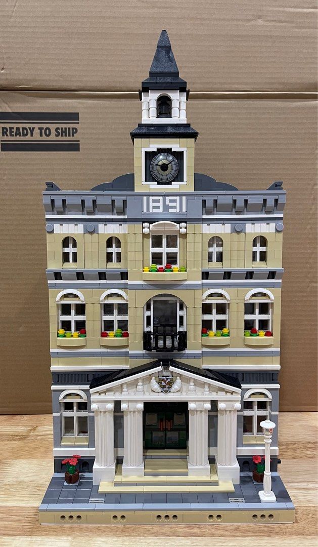 RARE Lego Creator Expert 10224 Town Hall Custom Colour Scheme Base Hobbies Toys Toys Games on Carousell