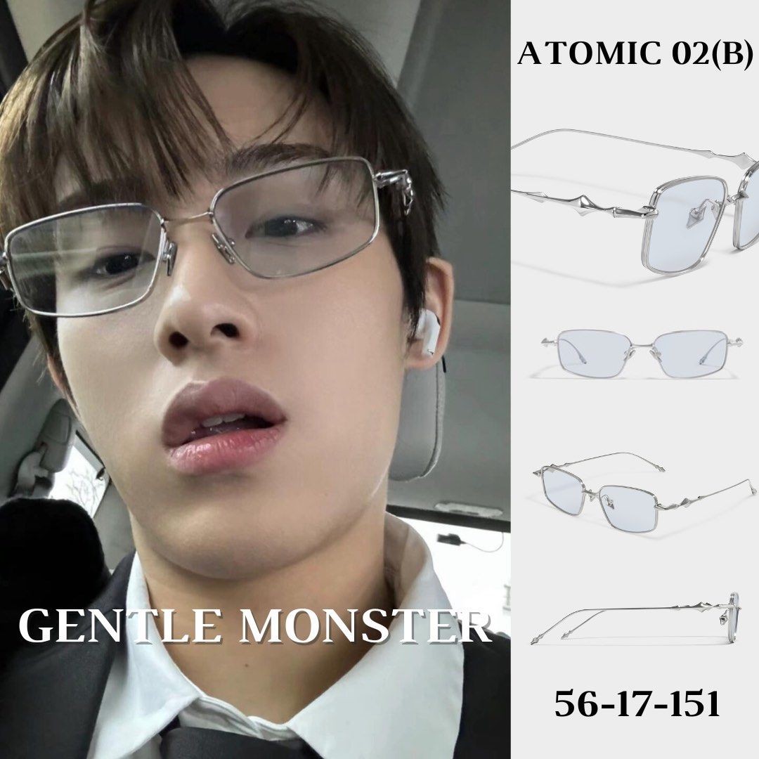 Gentle Monster Atomic 02B rectangle-frame Glasses | Silver | FARFETCH CA