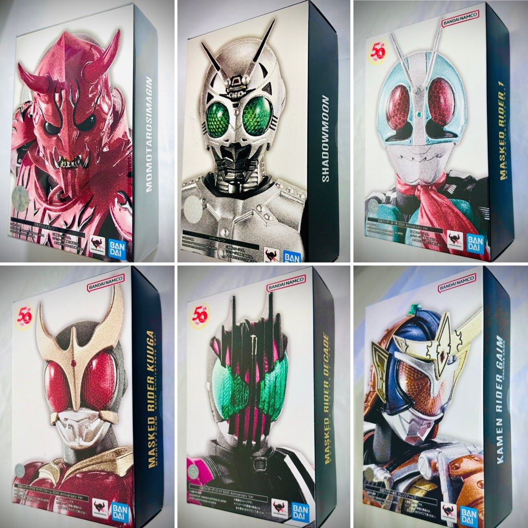 [Ready Stock!] s.h.figuarts / SHF (Shinkocchou Seihou) Masked / Kamen Rider Gaim / Baron / Decade / Kuuga / Next Faiz - Bandai Namco Action Figure (Category: Toy Figures) located in Singapore. Submitted by wills.enterprise (Listing ID 1320506330, Image 2). Description: Ready Stock! Items available: - S.H.Figuarts (Shinkocchou Seihou) Masked Rider Next Faiz, $128 - S.H.Figuarts (Shinkocchou Seihou) Kamen Rider Gaim - Orange Arms, $98 - S.H.Figuart