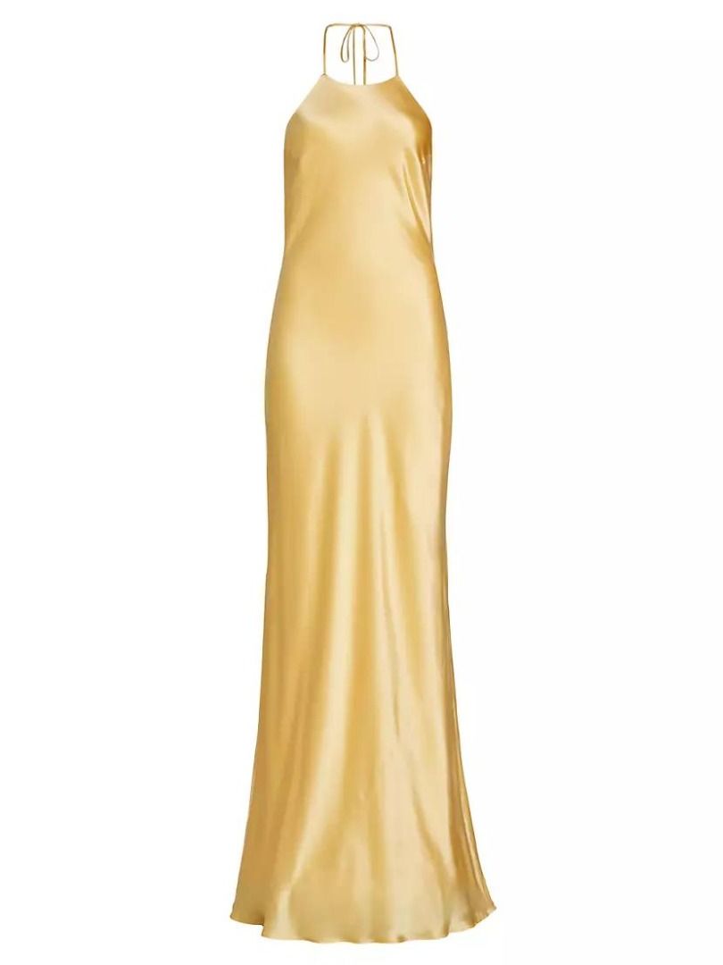 reformation jeany silk dress yellow Reformation Jeany Silk Dress by Reformation