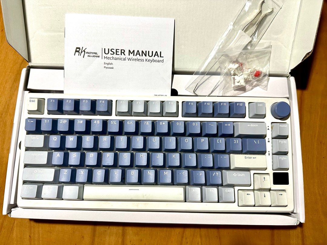 Royal Kludge Wireless Mechanical Keyboard M75 MAC Windows Compatible (Category: Computer Keyboard) located in Pasig City. Submitted by happyfindsmnl (Listing ID 1321312482, Image 1). Description: EXCLUSIVE RK Royal Kludge RKM75 75% 2.4GHz Wireless Bluetooth Mechanical Keyboard Red Switch.