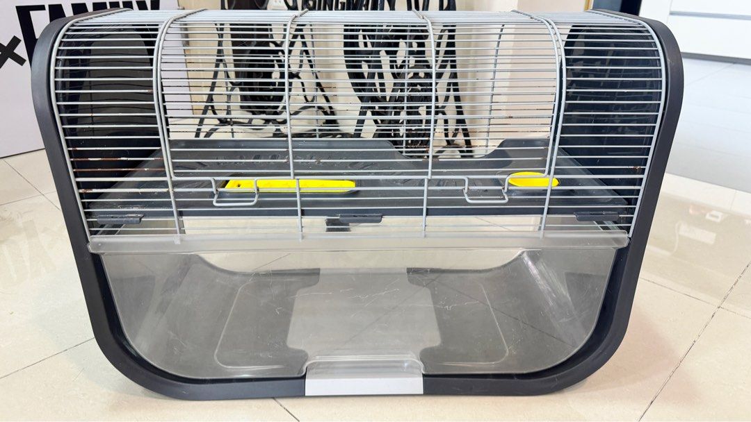 Savic Geneva Two Storey Hamster Cage Silver Pet Supplies Homes Other Pet Accessories on Carousell