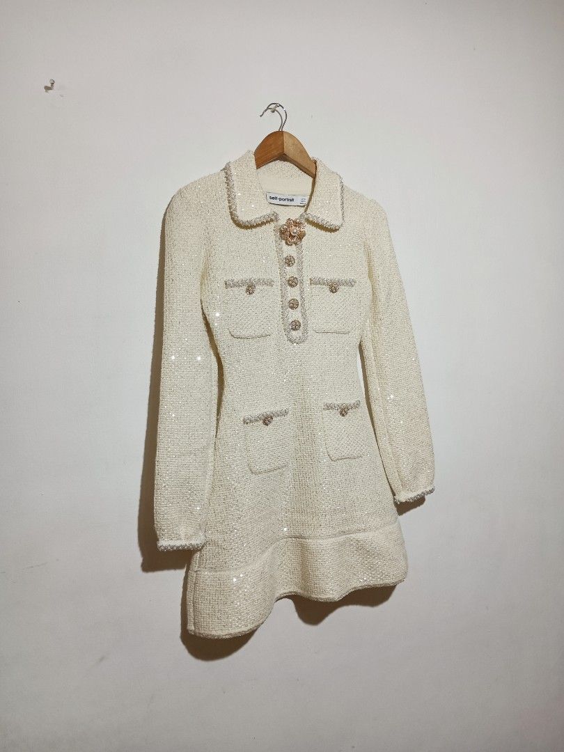 Self-Portrait Sequin Knit Pearl Mini Dress, Women's Fashion, Dresses & Sets, Dresses on Carousell Self-Portrait Sequin Knit Pearl Mini Dress, Women's Fashion, Dresses & Sets, Dresses on Carousell
