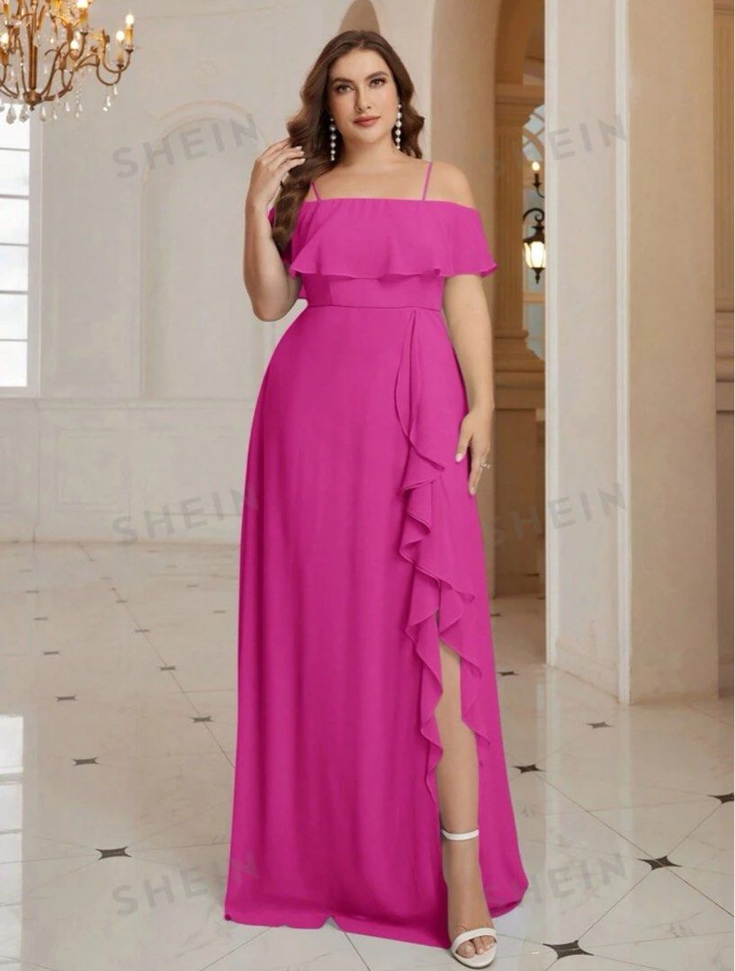 SHEIN Belle Plus Size Bridesmaid Dress (0XL), Women's Fashion, Dresses &  Sets, Evening dresses & gowns on Carousell