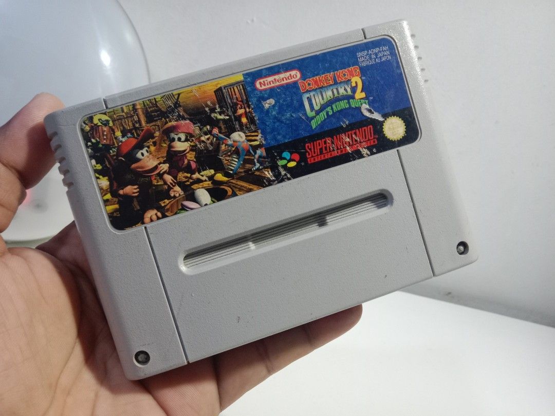 SNES CART GAME (Category: Nintendo) located in Quezon City. Submitted by rgsph140 (Listing ID 1321433706, Image 2). Description: ITEM: SNES PAL Version Cart Game (Used) All Working Tested 💯 All Authentic 💯 Pricelist: 1200-Eak! The Cat 1000-Donkey Kong Country 2 1000-Super Mario All-stars LOCATION MEET UP: SM San Mateo Rizal MOP: Gcash Or Cash MOD: Lalamove/ Grab CROSSPOSTED !.
