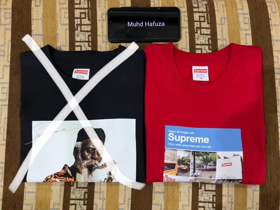 Supreme Verify Tee Men s Fashion Tops Sets Tshirts Polo Shirts on Carousell